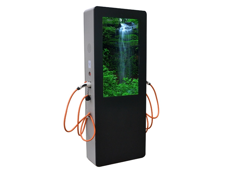 Andriod WiFi Touch Digital Sinage Media 43 Inch Intelligent Double Gun Charging Pile Outdoor Advertising Machine LED Digital Signage